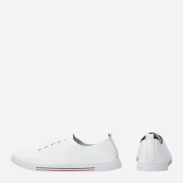 Sneakersy damskie skórzane do kostki Venezia S204LEWHOSP007 41 (8UK) 26.5 cm Białe (5906140647981) - obraz 3