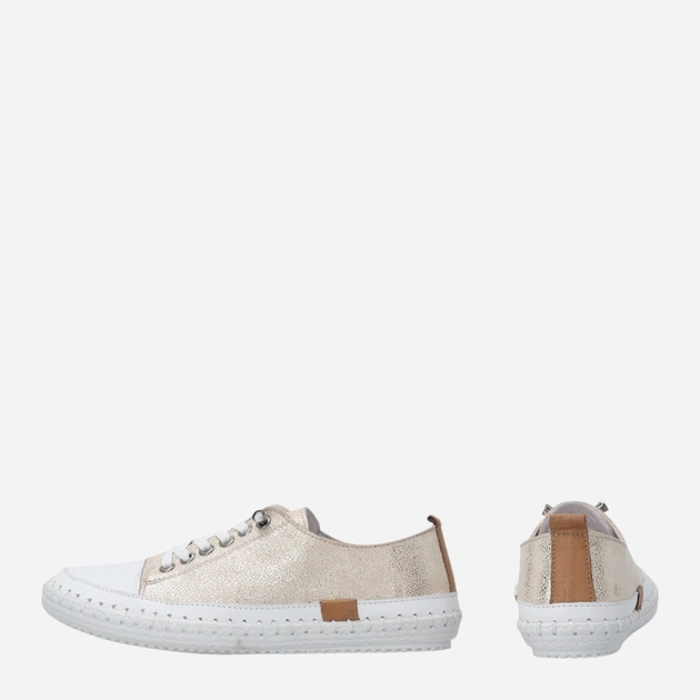 Жіночі кеди низькі Venezia T003LEGOOSP153 37 (4UK) 24 см Бежеві (5906140772270) - зображення 3