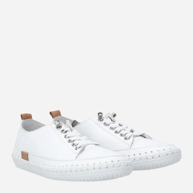 Жіночі кеди низькі Venezia T003LEWHOSP153 37 (4UK) 24 см Білі (5906140772430) - зображення 4