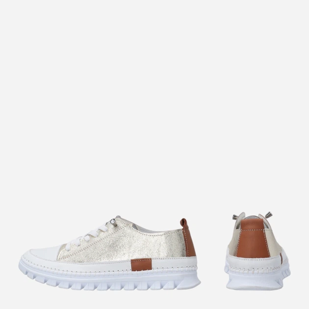 Жіночі туфлі зі шкіри Venezia T004LEGOOSP153 36 (3UK) 23.5 см Золотисті (5906140772560) - зображення 3