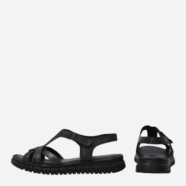 Жіночі сандалії Venezia T019LEBLOBS153 39 (6UK) 25 см Чорні (5906140773895) - зображення 3