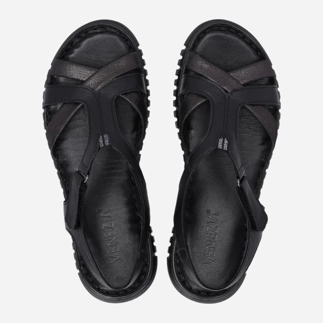 Жіночі сандалії Venezia T019LEBLOBS153 36 (3UK) 23.5 см Чорні (5906140773864) - зображення 5