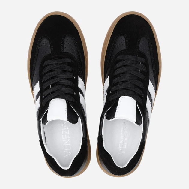 Жіночі кеди низькі Venezia T033LEBLOSP153 36 (3UK) 23.5 см Чорні (5906140774465) - зображення 5