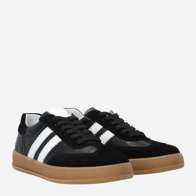 Жіночі кеди низькі Venezia T033LEBLOSP153 41 (8UK) 26.5 см Чорні (5906140774519) - зображення 4