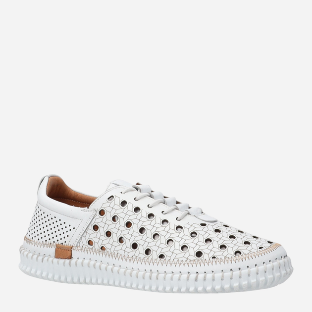 Buty wsuwane damskie skórzane Venezia E156LEWHOSP029 41 (8UK) 26.5 cm Białe (5906140885376) - obraz 2