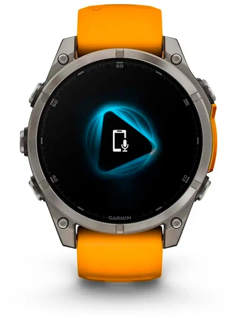 Смарт-часы Garmin fenix 8 47mm AMOLED Sapphire Titanium with a spark Orange and Graphite Silicone Band (010-02904-11) - Фото 2 Смарт-часы Garmin fenix 8 47mm AMOLED Sapphire Titanium with a spark Orange and Graphite Silicone Band (010-02904-11) - изображение 2
