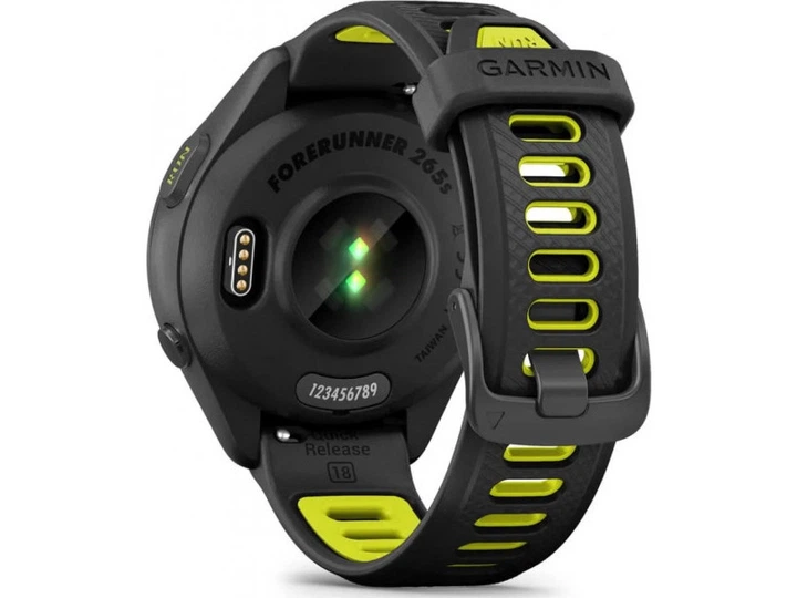 Смарт-годинник Garmin Forerunner 265S Black Bezel and Case w. Black/Amp Yellow S. Band (010-02810-03/13) - изображение 4
