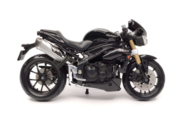 Игрушечный мотоцикл Triumph Speed Triple 2011 Black, 1:18, Bburago - изображение 2