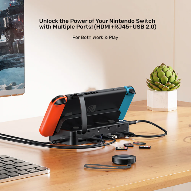 Stacja dokująca Unitek Gaming Docking Station with Remote Black (G1002F01) - obraz 11