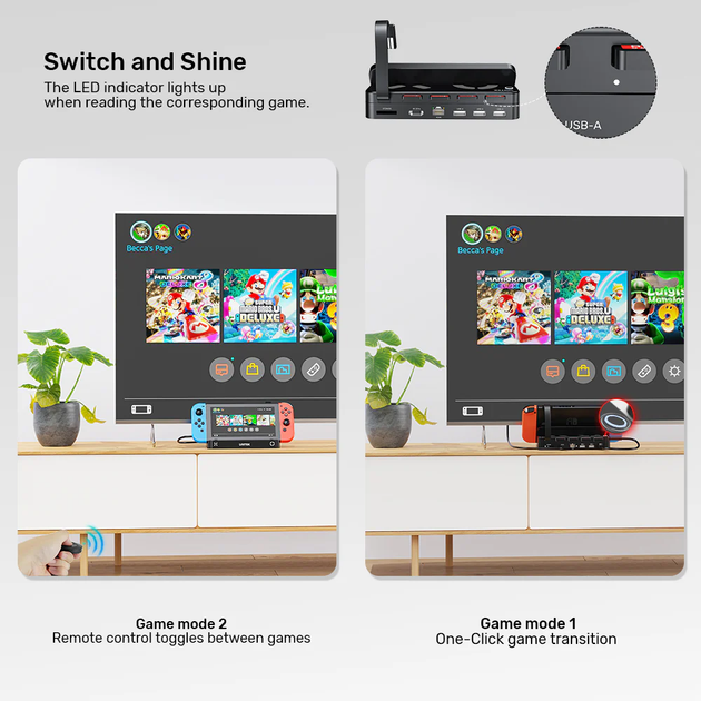 Stacja dokująca Unitek Gaming Docking Station with Remote Black (G1002F01) - obraz 15