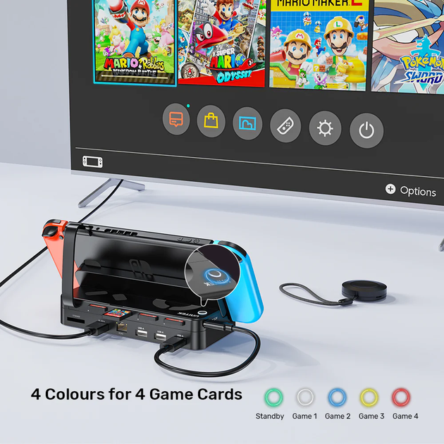 Stacja dokująca Unitek Gaming Docking Station with Remote Black (G1002F01) - obraz 16