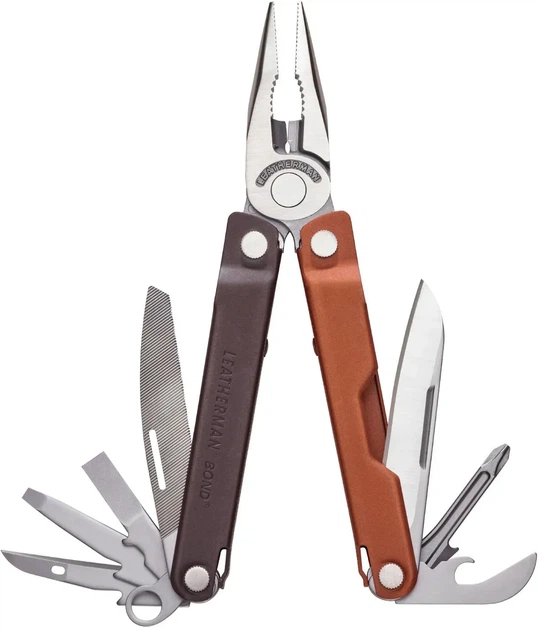 Мультитул Leatherman Bond Burnt Sienna (14 инструментов) - Фото 1 Мультитул Leatherman Bond Burnt Sienna (14 инструментов) - изображение 1