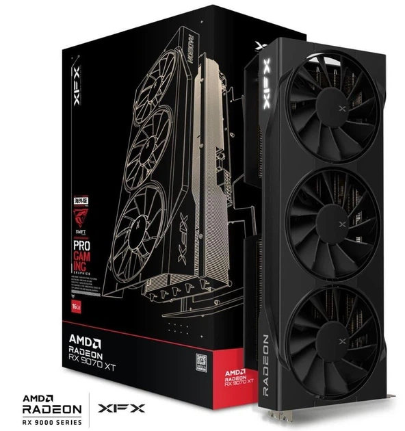 Відеокарта XFX AMD Radeon RX 9070 XT 16GB Swift Triple fan Gaming