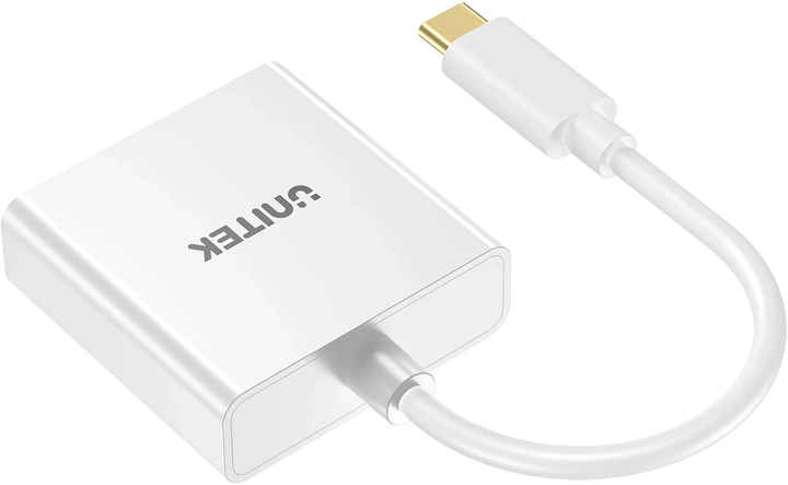 Adapter Unitek USB-C to DVI White (V1429A01) - obraz 4