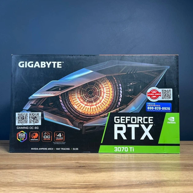 Дискретная видеокарта Gigabyte GeForce RTX 3070 Ti, 8 GB GDDR6X