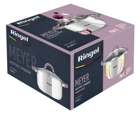 Кастрюля Ringel Meyer с крышкой 2.3 л, 18 см (RG-2008-18) - изображение 5