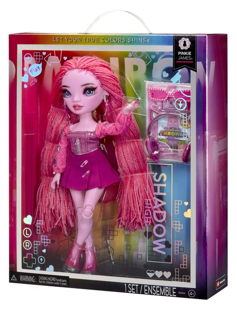Лялька з аксесуарами Rainbow High Shadow High F23 Fashion - Пінкі Джеймс (0035051592839) - зображення 4