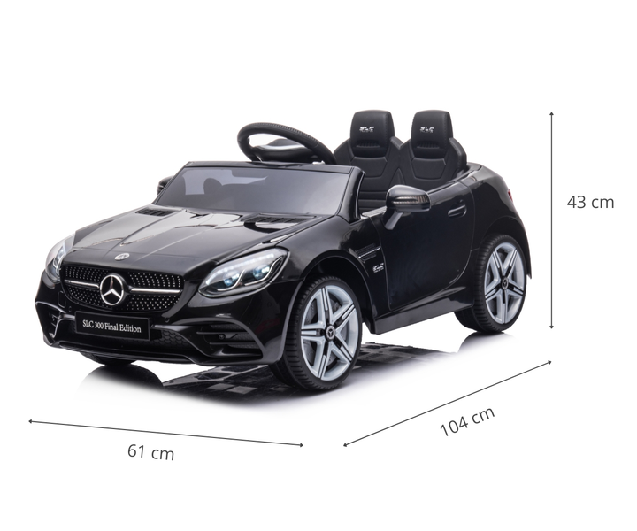 Електромобіль для дітей Milly Mally Mercedes-Benz SLC Чорний 5910 (5901761129748) - зображення 15