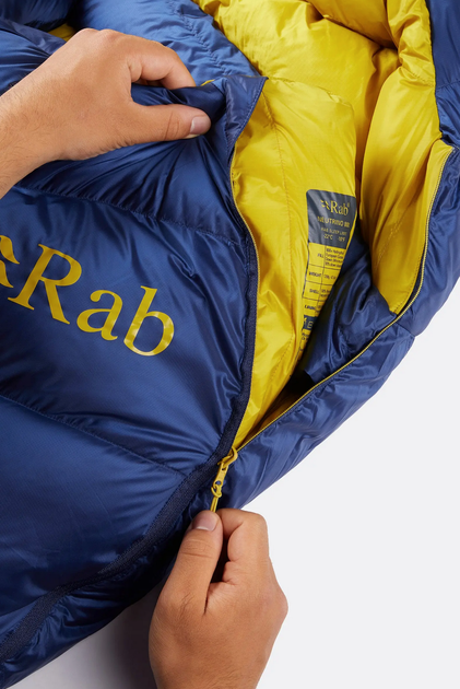 Спальный мешок Rab Neutrino 800 Regular, (-22°C), 185 см - Right Zip, Nightfall Blue (RB QSM-94-NFB-REG-RZ) - изображение 6