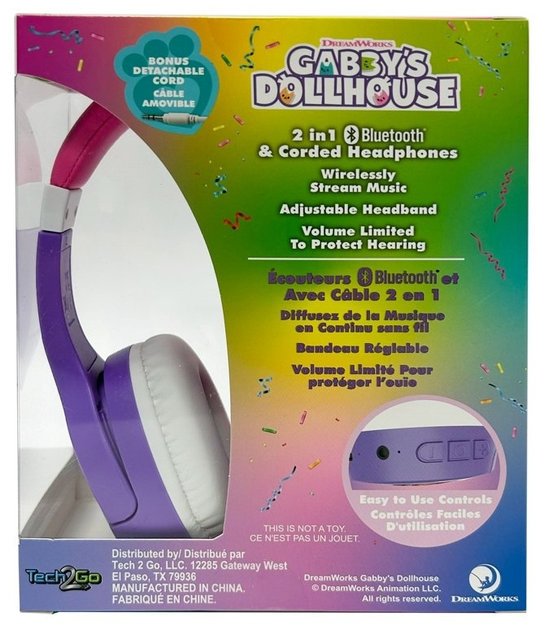 Навушники Gabby's Dollhouse Бездротові Bluetooth (0819559025156) - зображення 6
