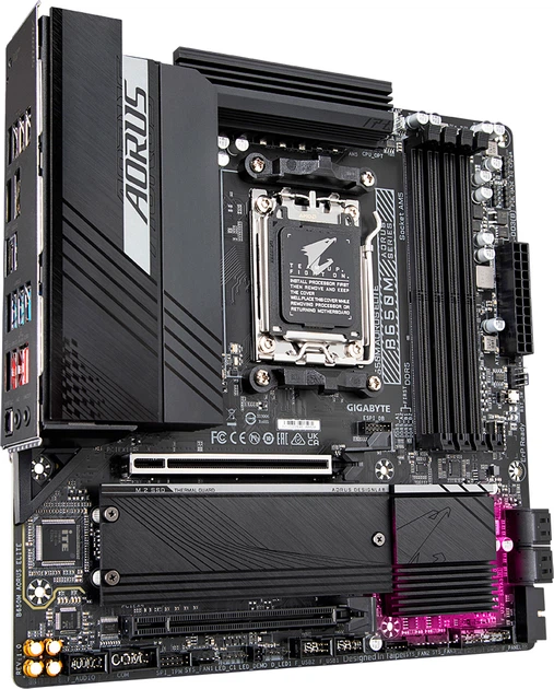 Материнська плата Gigabyte B650M Aorus Elite (sAM5, AMD B650, PCI-Ex16) - зображення 2