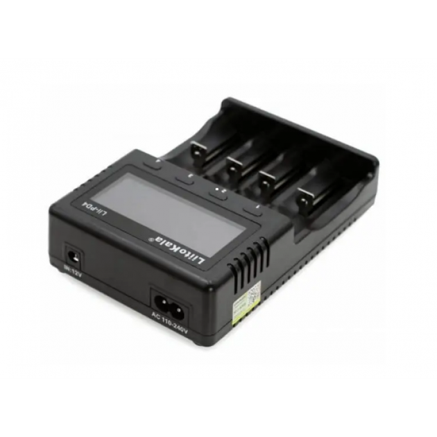 Універсальний зарядний пристрій LiitoKala Lii-PD4 Ni-Mh/Li-ion/LiFePo4 220V/12V 4 канали з екраном - зображення 2