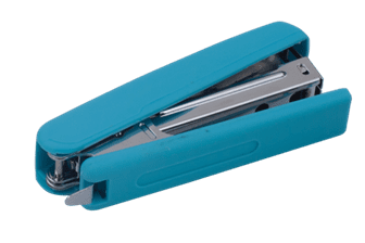 Степлер BUROMAX 15арк. №10 4128-02 RUBBER TOUCH, синій (12) /BM.4128-02/ - изображение 4