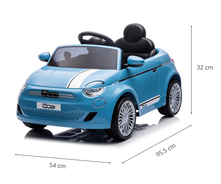 Samochód elektryczny dla dzieci Milly Mally Fiat 500e Blue 5915 (5901761129700) - obraz 11