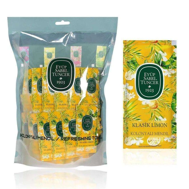 Очищающие салфетки Lemon Cologne для лица и тела универсальные 150 шт - Фото 1 Очищающие салфетки Lemon Cologne для лица и тела универсальные 150 шт - изображение 1