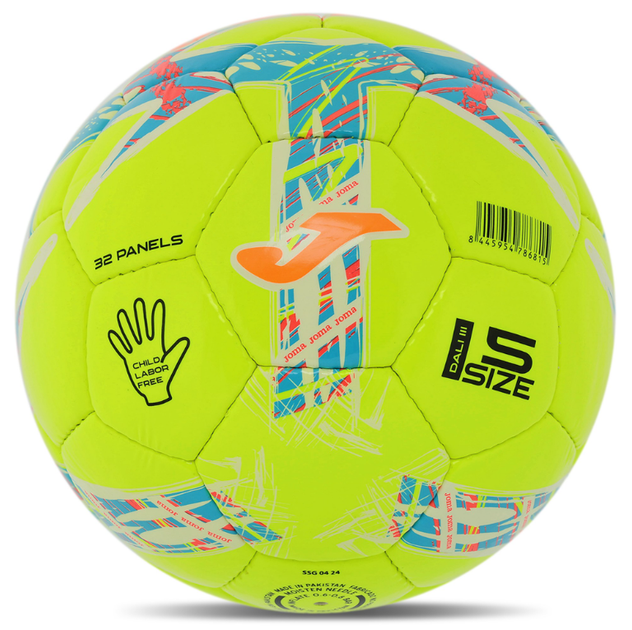 М'яч футбольний Joma DALI III 401412-920-T5№5 TPU жовтий-блакитний - Фото 5 М'яч футбольний Joma DALI III 401412-920-T5№5 TPU жовтий-блакитний - зображення 5