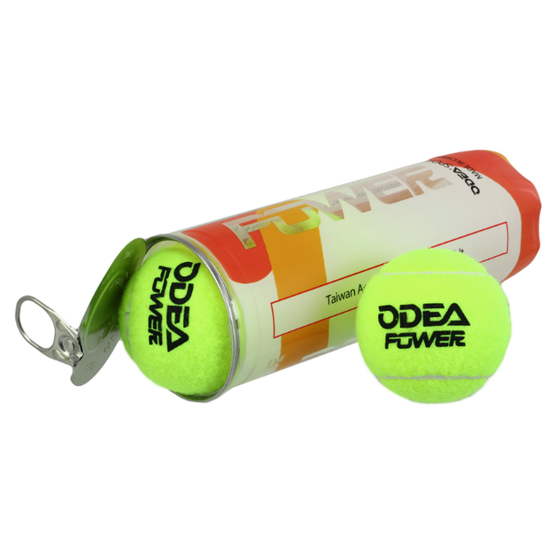 М'яч для великого тенісу 3шт ODEA POWER (гума, мелтон, у вакуумній упаковці, салатовий) - изображение 7