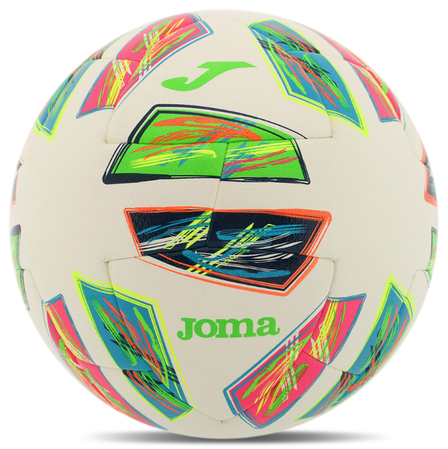 М'яч футбольний №5 PU ламінований зшитий вручну Joma DINAMIC IV 401495-023-T5 (№5, біло-салатовий) - Фото 4 М'яч футбольний №5 PU ламінований зшитий вручну Joma DINAMIC IV 401495-023-T5 (№5, біло-салатовий) - изображение 4