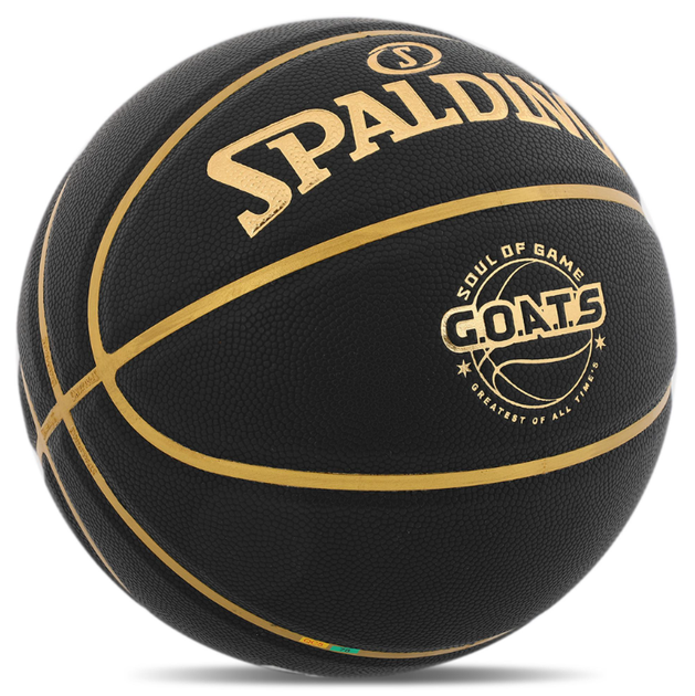 М'яч баскетбольний SPALDING G.O.A.T.S 77790Y розмір 7 чорний - Фото 4 М'яч баскетбольний SPALDING G.O.A.T.S 77790Y розмір 7 чорний - зображення 4