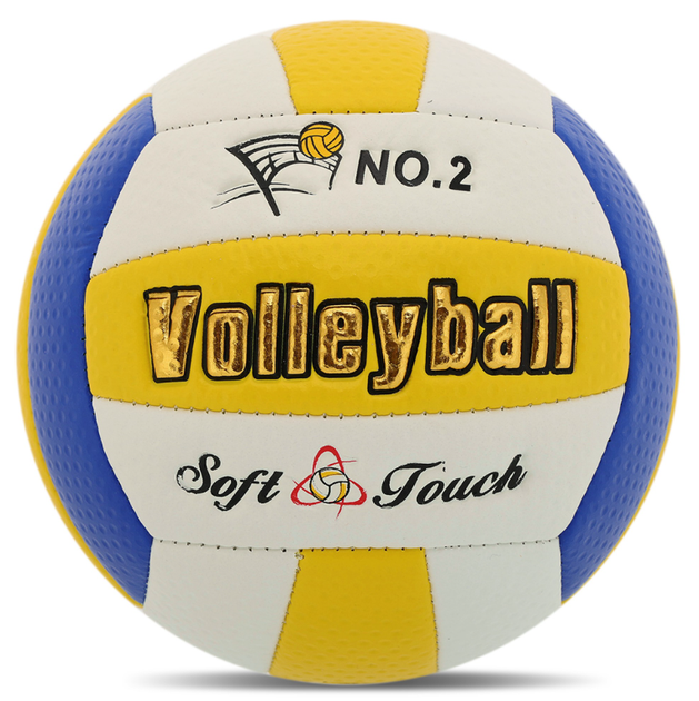 М'яч волейбольний машинне пошиття №2 сувенірний SP-Sport VOLLEYBALL VB-1291 (№2, PVC, біло-жовто-синій) - Фото 3 М'яч волейбольний машинне пошиття №2 сувенірний SP-Sport VOLLEYBALL VB-1291 (№2, PVC, біло-жовто-синій) - изображение 3