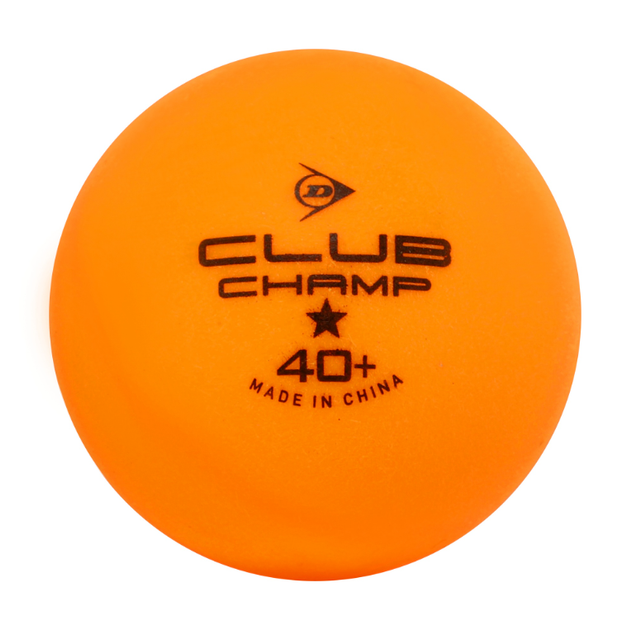 Набір м'ячів для настільного тенісу 6шт DUNLOP 679350N CLUB CHAMP (пластик, d-40мм, помаранчевий) - зображення 4
