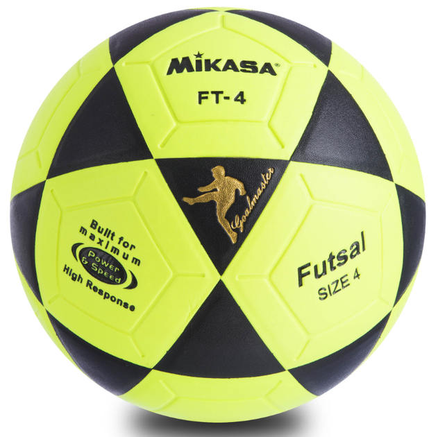М'яч футзальний клеєний матовий №4 PVC SP-Sport FB-0450 (PVC, салатово-чорний) - Фото 3 М'яч футзальний клеєний матовий №4 PVC SP-Sport FB-0450 (PVC, салатово-чорний) - изображение 3
