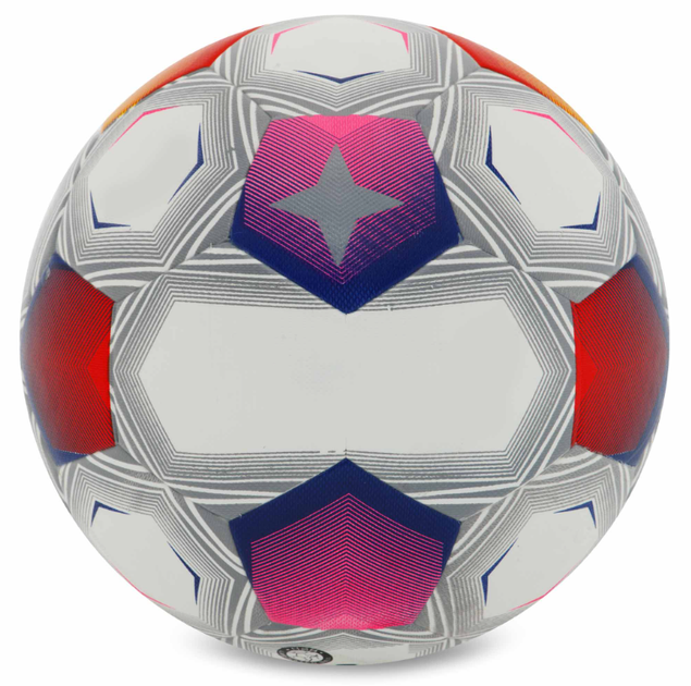 М'яч футбольний №5 PU ламінований клеєний SP-Sport FB-9825 (№5, біло-синьо-помаранчевий) - Фото 3 М'яч футбольний №5 PU ламінований клеєний SP-Sport FB-9825 (№5, біло-синьо-помаранчевий) - изображение 3