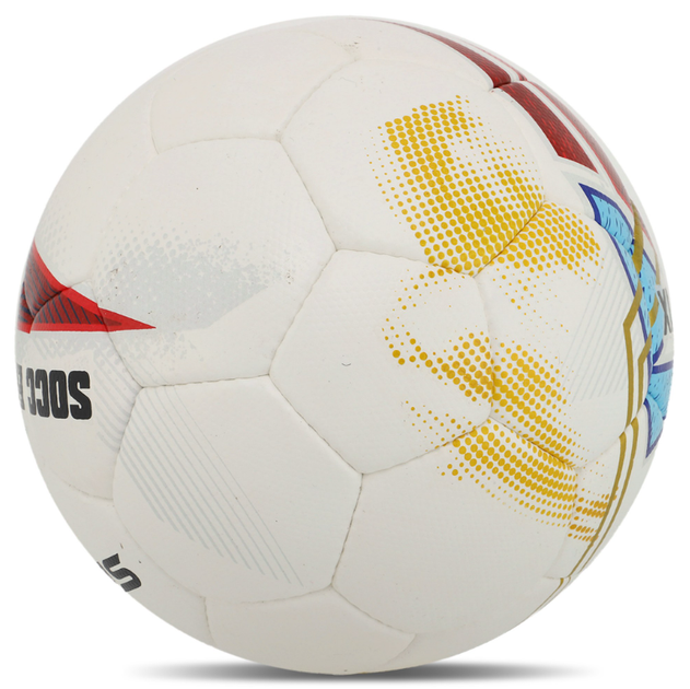 М'яч футбольний №5 PU ламінований гібридне прошиття HYBRID SOCCERMAX FB-4190 (PU, біло-червоний) - Фото 5 М'яч футбольний №5 PU ламінований гібридне прошиття HYBRID SOCCERMAX FB-4190 (PU, біло-червоний) - изображение 5