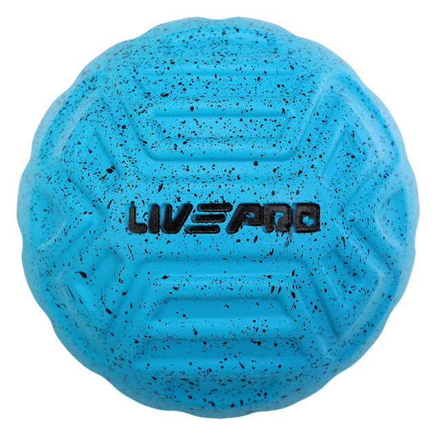 М'яч масажний для МФР ø6см 2 штуки LivePRO Foot massage ball LP8507 (PU, d-6см, блакитний та жовтий) - изображение 4