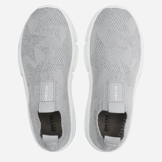 Buty wsuwane dziecięce dla dziewczynki Geox J02DLA0007Q-C1007 28 Srebrne (8054730963885) - obraz 5