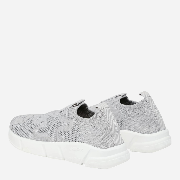 Buty wsuwane młodzieżowe dziewczęce Geox J02DLA0007Q-C1007 38 Srebrne (8054730963984) - obraz 4