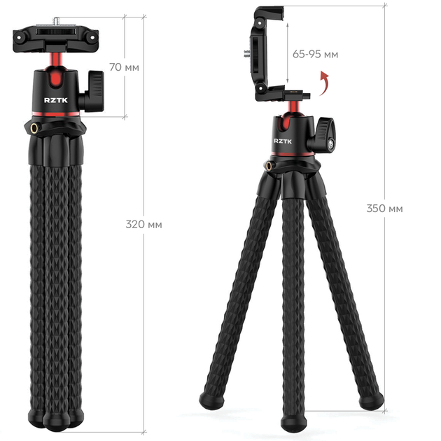 Трипод для смартфону RZTK Tripod Spyder - зображення 10