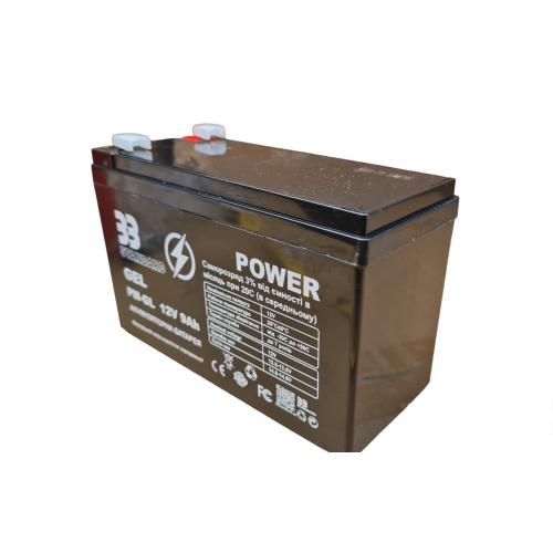 Гелевий акумулятор PM-GEL 12V 9А ЗЗ Standard Power (12V 9A) - зображення 2
