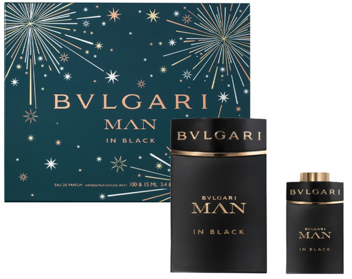 Zestaw męski Bvlgari Man in Black Woda perfumowana 100 ml + Miniatura 15 ml (783320421136) - obraz 1
