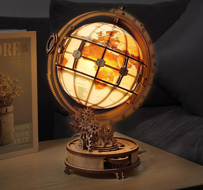 Конструктор Robotime DIY Luminous globe ST003 (6946785116519) - зображення 4