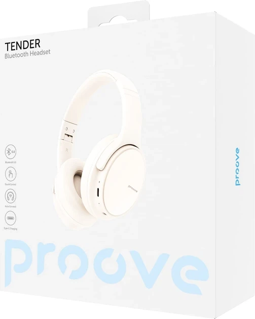 Беспроводные наушники Proove Tender beige - Фото 8 Беспроводные наушники Proove Tender beige - изображение 8