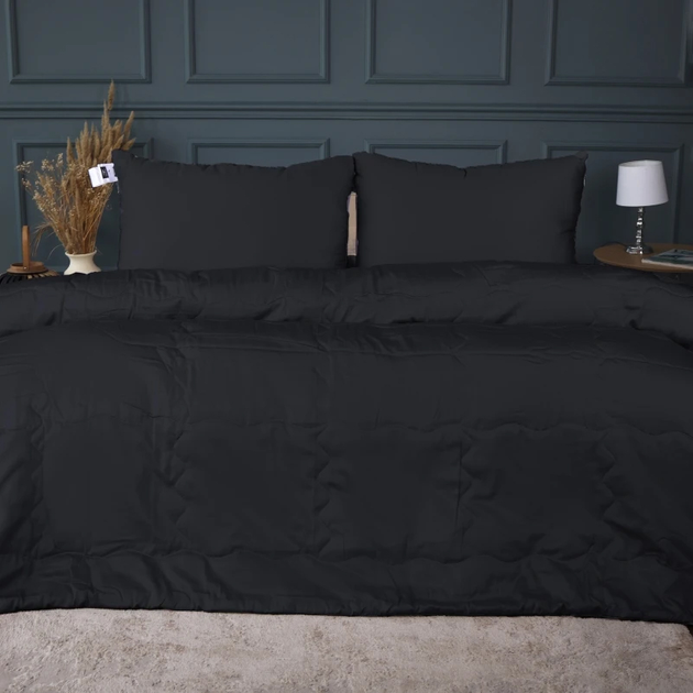 Набір MirSon №2956 Ковдра літня Двоспальна 172х205 Line Satin Light Pro 10-006 Black Ecosilk + 2 наволочки 50х70 від Rozetka на платформі USKIDKA Акція на Набір MirSon №2956 Ковдра літня Двоспальна 172х205 Line Satin Light Pro 10-006 Black Ecosilk + 2 наволочки 50х70 від Rozetka