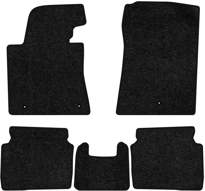 Акція на Ворсові килимки EVAtech Standard в салон авто для Hyundai Elantra GT (MD) (Floor Gas Pedal) 2010-2015 5 покоління Htb USA Чорний кант від Rozetka