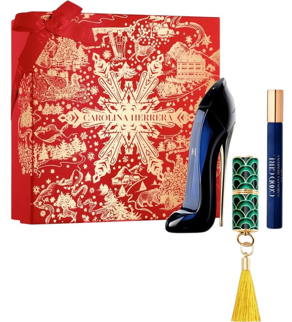 Набір для жінок Carolina Herrera Good Girl Парфумована вода 80 мл + Мініатюра 10 мл + Міні-помада Blur Matte 741 7 мл (8411061102152) - зображення 1