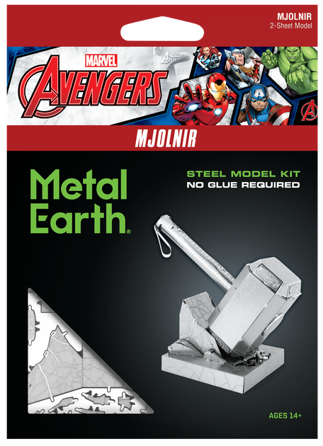 Металлический 3D конструктор "Боевой молот Тора Marvel", Metal Earth, MMS320 - изображение 8